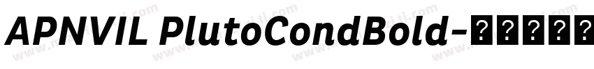 APNVIL PlutoCondBold字体转换